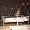 vidaXL Lit en bois massif pin blanc 90x200 cm Voir les images du produit 2
