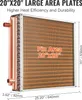 SucceBuy Wärmetauscher Wasser zu Luft, 20"x 20", 3-Reihe Produktbild-Vorschau 5
