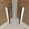 Duschkabine 90x90x195cm Viertelkreis Eckeinstieg Runddusche Produktbild-Vorschau 7