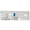 A close-up view of a laptop keyboard ribbon cable and part of the keyboard itself, isolated on a white background. Produktbild-Vorschau