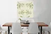 MuchoWow® Poster Pastell - Grün - Blumen - Design 75x75 cm Produktbild-Vorschau 2
