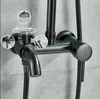 Bateria prysznicowa czarna System prysznicowy Deszczownica Podgląd zdjęcia produktu 7
