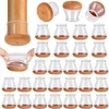 A collage of chair leg protectors, some on chair legs, some isolated, and one being stretched. Produktbild-Vorschau