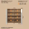 Calicosy - Buffet alto 4 ante bianco opaco L123 cm - Touch Anteprima dell’immagine prodotto 17