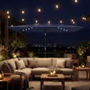 Outsunny Sonnenschirm LED Solar ca. 300 x 200cm knickbar Produktbild-Vorschau 2