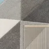 Kurzflor Teppich Wohnzimmer Türkis Grau Pastellfarben Produktbild-Vorschau 4