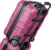 Two pink suitcases stacked on top of each other, with a white background. Anteprima dell’immagine prodotto