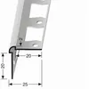Wandprofil 25 x 25 x 2700 mm Einfasshöhe 2 mm Tapetenprofil Produktbild-Vorschau 4
