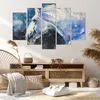 Bild auf Leinwand - Leinwandbild - 5 Teile - Pferd Aquarell Produktbild-Vorschau 7