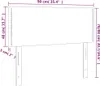 vidaXL LED čelo postele černé 90x5x78/88 cm Imitace kůže Náhled obrázku produktu 6