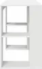 A white shelf unit with multiple compartments, shown from the front. Anteprima dell’immagine prodotto