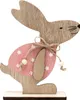 Oblique Unique Holz Hase Aufsteller Deko Osterhase Produktbild-Vorschau 1