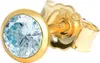 Einzel Ohrstecker Echt Blautopas Gelbgold 585 14 Karat Gold Produktbild-Vorschau 1