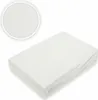 A white fitted sheet is shown on a white background, with a close-up inset of the fabric texture. Produktbild-Vorschau