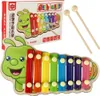 Barevný dřevěný cimbál pro děti housenka Náhled obrázku produktu 8