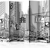 5-teiliger Einseitiger Vlies Paravent - Street in New York Produktbild-Vorschau 1