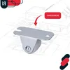 A product image showing a metal caster wheel with a blueprint of a house in the background, suggesting its use in construction or home improvement. Anteprima dell’immagine prodotto