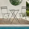 SVITA BERLIN Bistro-Set Metall Sitzgruppe Balkon klappbar Produktbild-Vorschau 2