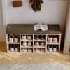 Armoire À Chaussures Avec Siège Banquette Moderne Chêne Voir les images du produit 5