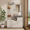 Merax Garderoben-Set 110x185,5x37 cm, Flurgarderobe mit Produktbild-Vorschau 4