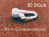 heimtexland ® 50 Stück Gardinenröllchen 8 mm Faltenhaken Produktbild-Vorschau 2