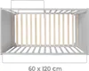 roba 0176TP, Detská postieľka, Chlapec / dievča, MDF, Šedá Náhľad obrázku produktu 3