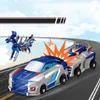 Magnetyczna zabawka auto dinozaur niebieski 2 w 1 Podgląd zdjęcia produktu 6