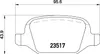 Brembo Bremsbelagsatz, Scheibenbremse Hinterachse P 23 065 Produktbild-Vorschau 1