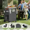 Profi Grillwagen mit Edelstahl-Arbeitsplatte, 45x45cm Produktbild-Vorschau 4