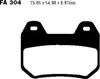 Pastiglie freno EBC Standard FA304 per BMW Anteprima dell’immagine prodotto 6