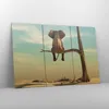 Bild auf Leinwand - Leinwandbild - 3 Teile - Elefant Produktbild-Vorschau 4
