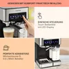 Klarstein Espresso Siebträgermaschine mit Milchaufschäumer, Produktbild-Vorschau 3