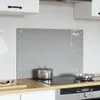 vidaXL Alzatina per cucina grigio chiaro 80 x 50 cm Vetro Anteprima dell’immagine prodotto 3