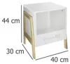 Libreria per bambini bianca 33cm x 30cm x 40cm legno Anteprima dell’immagine prodotto 14