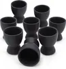 Feinkeramik Eierbecher schwarz matt - 8er Set - Eierhalter Produktbild-Vorschau 1