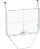 vidaXL Balkónový stôl biely 60x40 cm Oceľ Náhľad obrázku produktu 6