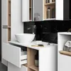 Badezimmer-Hängeschrank VAMI mit Spiegel Weiß, Sonoma Eiche Produktbild-Vorschau 8