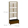 Fioriera Relaxdays con parete a traliccio, L x P x A 171 x Anteprima dell’immagine prodotto 4