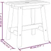 vidaXL Stolička 45x29x45 cm Obdélníková z masivního dřeva Náhled obrázku produktu 7