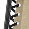 Close-up of the bungee cord lacing system on a beige outdoor chair. Produktbild-Vorschau