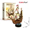 Puzzle CUBICFUN 3D statek Santa Maria 93 elementy Podgląd zdjęcia produktu 3