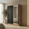 BEAUTYSOFA | Schwebetürenschrank HELA 120 cm Eiche Artisan Produktbild-Vorschau 1