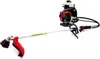 A backpack string trimmer is shown against a white background.