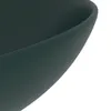 vidaXL Lavabo in Vetroceramica verde scuro rotondo Anteprima dell’immagine prodotto 5