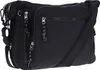 A black nylon shoulder bag is shown against a white background. Produktbild-Vorschau
