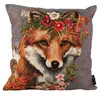 Mars & More Gobelin Kissen Fuchs mit Blumen-Krone ca Produktbild-Vorschau 1