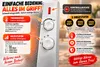 Riscaldatore a onde Mauk 1500W con termostato Anteprima dell’immagine prodotto 3