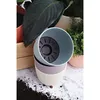 1x Blumentopf mit Drainagesystem Rund Ø 21 cm Moosgrün Produktbild-Vorschau 4