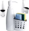 Butelka dozująca 2 w 1 na detergent i gąbkę, biała, Podgląd zdjęcia produktu 21