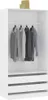 vidaXL Kleiderschrank Weiß 100x50x200 cm Holzwerkstoff Produktbild-Vorschau 3
